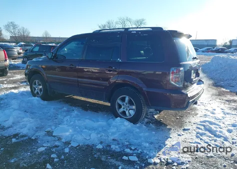 2007 Honda Pilot Ex-L из США, поврежденный, VIN 2HKYF18787H538290
